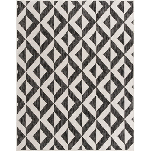 Jill Zarin Black/White Indoor/Outdoor Rug & Reviews Wayfair